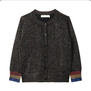 SOLD! EUC Stella McCartney metallic lurex knit cardigan striped trim S/M